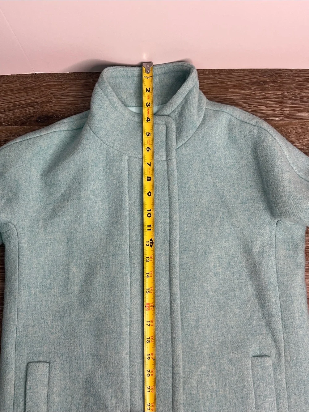 J.Crew Re-Imagined Mint Green Cocoon Coat Size 2 NWT - Picture 15 of 16